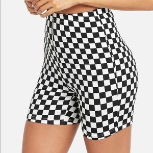 SOLD‼️Checkered Biker Shorts